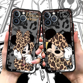 Disney Leopard Mickey Minnie Phone Case for iPhone